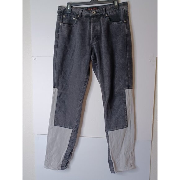 Liquor N Poker Other - Liquor N Poker Rock Rebellious Denim Wear Black /Gray Pants  Size 30/32X30